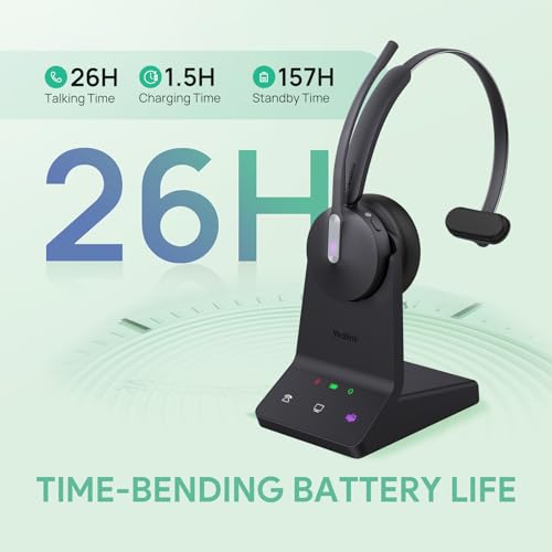 WH64 Mono DECT & Bluetooth Wireless Headset for Phone PC Mobile