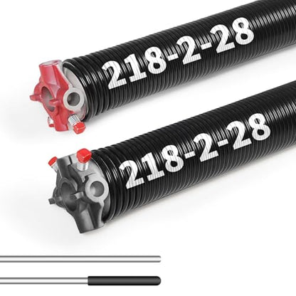 Pair of 2" Garage Door Torsion Springs 0.218X2"X28"