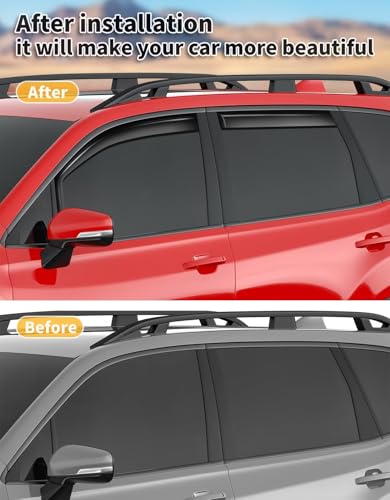in Channel Window Visors Rain Guards for Subaru Forester 2019 (4 Count)