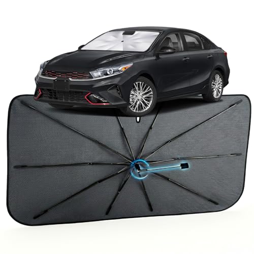 Car Windshield Sun Shade Umbrella for Kia Forte 2019