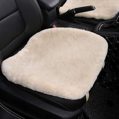 Genuine Sheepskin Car Seat Cover for Fuzzy Soft Fur Wool Cushion