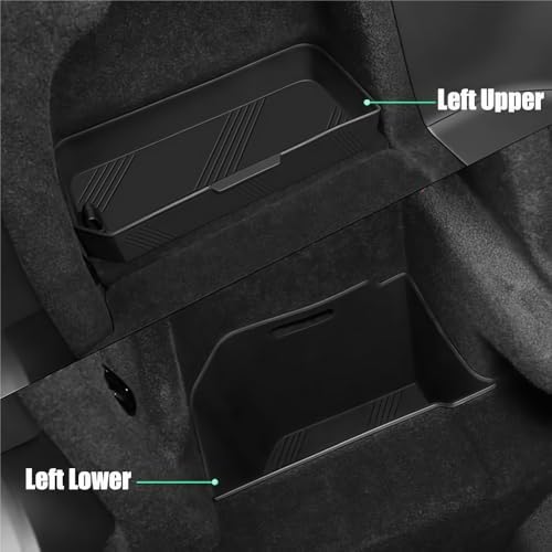 GGCLIMAX Car Organizer Rear Trunk Side Storage Box Compatible with Tesla Model X 2022