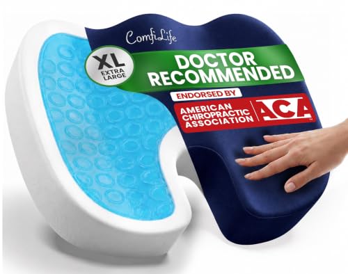Extra Large Gel & Memory Foam Seat Cushion