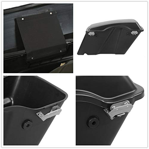 Motorcycle Hard Saddlebags with Chrome Conversion Brackets Fit For Harley Softail Deluxe Heritage Softail 1984