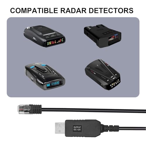 USB to RJ11 Radar Detector Cable 5Ft (5 Foot)
