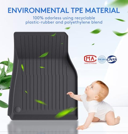 Floor Mats Fits for Tesla Model Y 5 (6 Count)