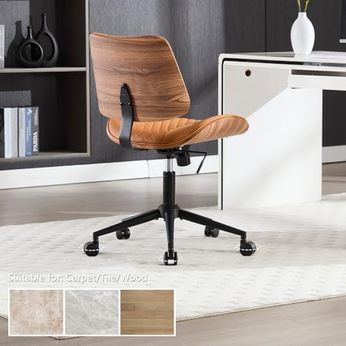 Home Office Chair No Arms with Wheels