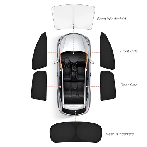 Car Window Shades for Toyota Camry 2025 (6 Count)
