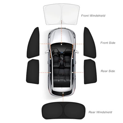 Car Window Shades for Toyota Camry 2025 (6 Count)