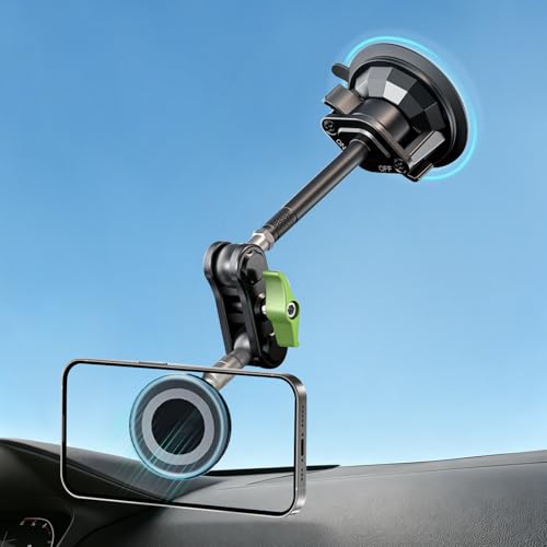 Magnetic Car Phone Holder Windshield Suction Cup Mount