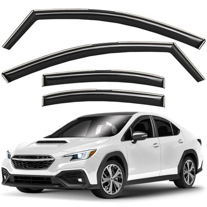 Window Deflectors Smoke Tinted in (4 Count)