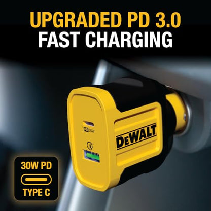 Heavy Duty USB + USB C Car Charger Adapter