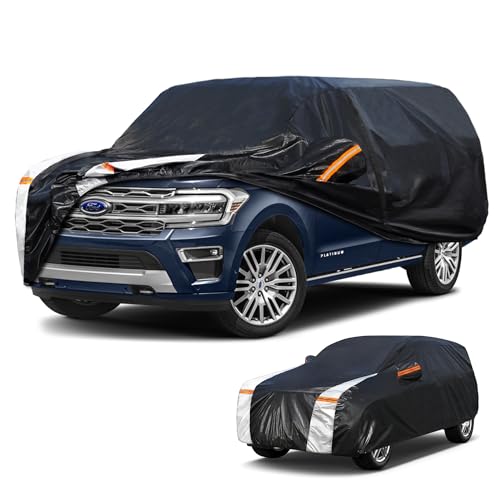 Large SUV Car Cover for Ford Expedition MAX 100% Waterproof All Weather