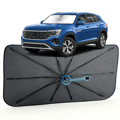 Car Windshield Sun Shade Umbrella for Volkswagen Atlas Cross Sport 2020