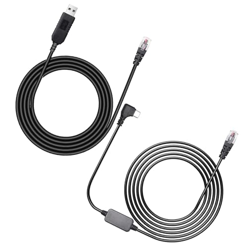 USB C to RJ11 & USB to RJ11 Radar Detector Cable for Escort Uniden & More (2 Count)