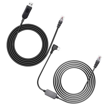 USB C to RJ11 & USB to RJ11 Radar Detector Cable for Escort Uniden & More (2 Count)