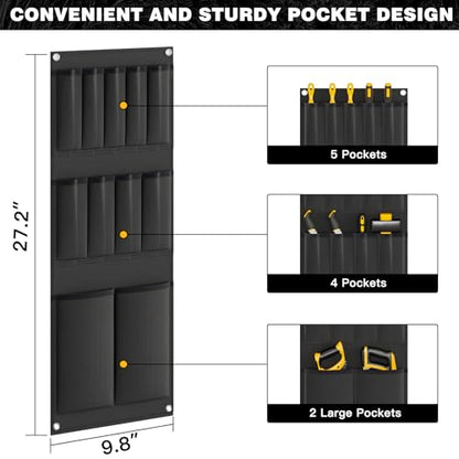 Power Tool Organizer Cart with Charging Station