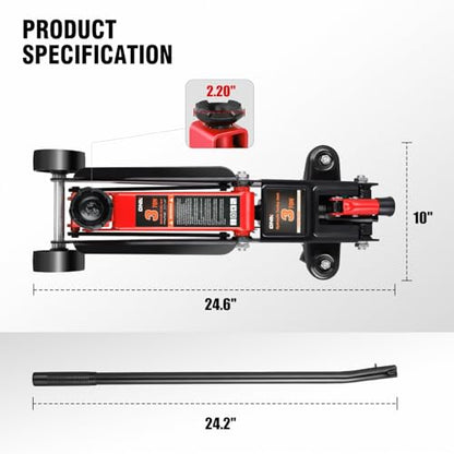 3 Ton Low Profile Floor Jack