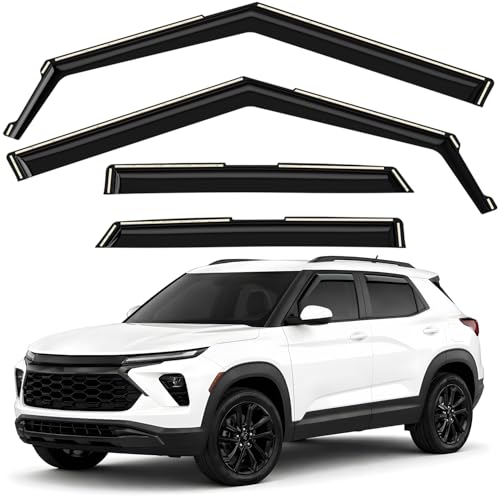 Window Deflectors Smoke Tinted in (4 Count)