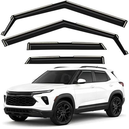 Window Deflectors Smoke Tinted in (4 Count)
