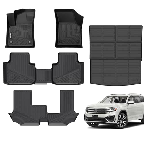 Floor Mats & Cargo Mat Custom for Volkswagen Atlas 7 Seats Bench Seating 2026 2025