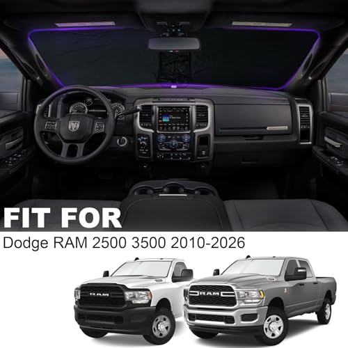 Foldable Front Windshield Sunshade Fit for Dodge RAM 2500 3500 2010
