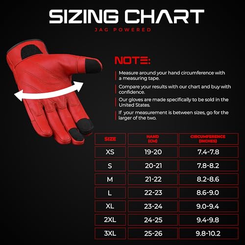 JAG Motorcycle Touchscreen Gloves