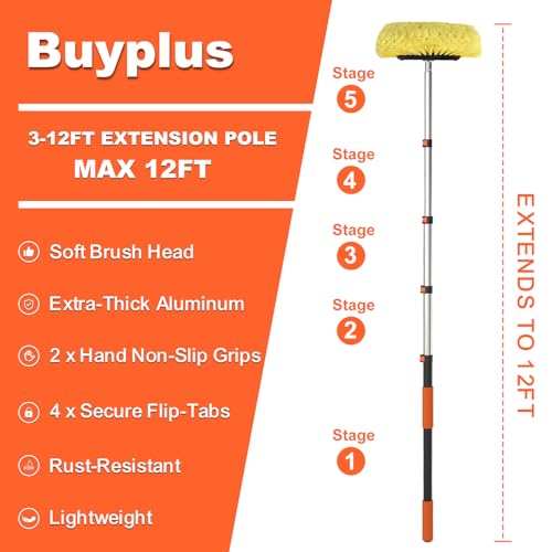 12FT Car Wash Brush with Long Handle
