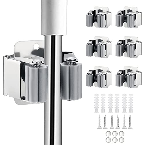 6PCS Broom and Mop Holder (6 Count)