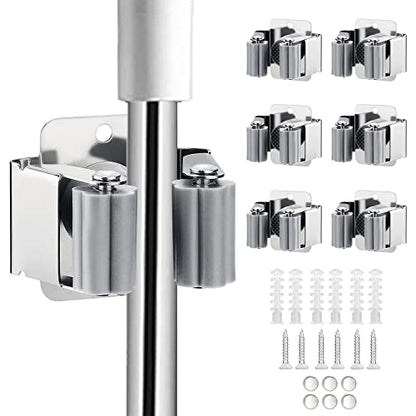 6PCS Broom and Mop Holder (6 Count)