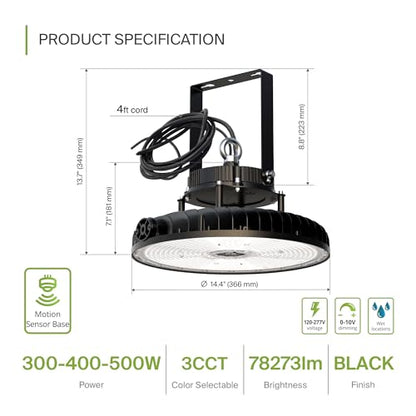 500W LED High Bay UFO Lighting