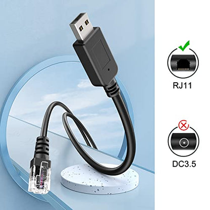 USB to RJ11 Radar Detector Cable
