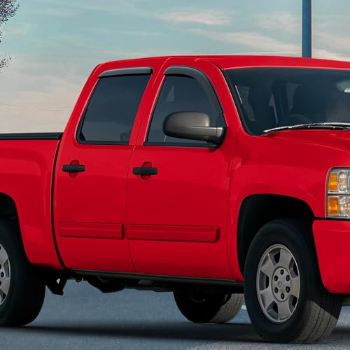 Tape on Extra Durable Rain Guards for Trucks Chevrolet (4 Count)