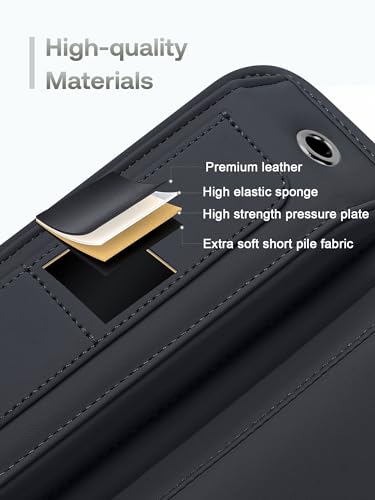 Universal Fit Premium Leather Car Seat Gap Filler Organizer