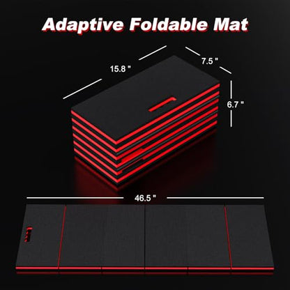 Thick Mechanic Mat Foldable EVA Kneeling Pad with Magnetic Tool Slot