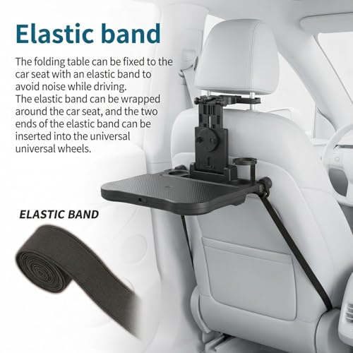 Car Back Seat Tray Table with Expandable Tray