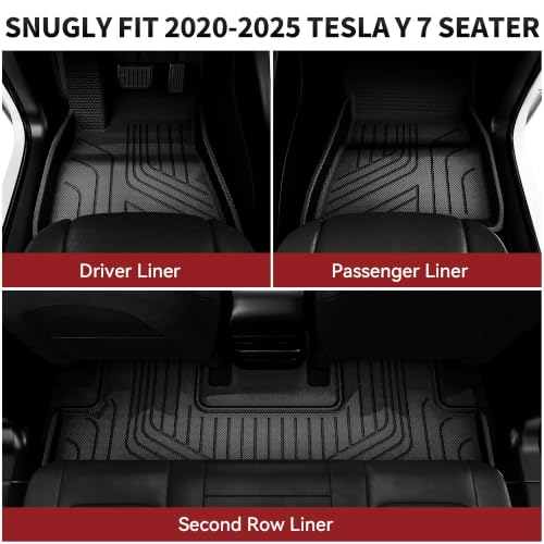 Floor Mats for Tesla Model Y 7 Seater 2020