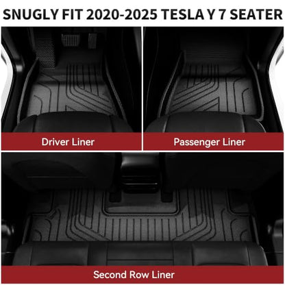 Floor Mats for Tesla Model Y 7 Seater 2020