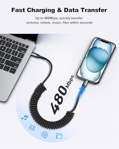 USB C Cable for Car 3FT (2 Count)