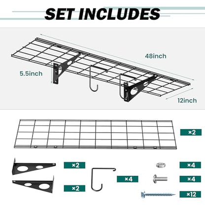 Garage Wall Shelves (2 Count)