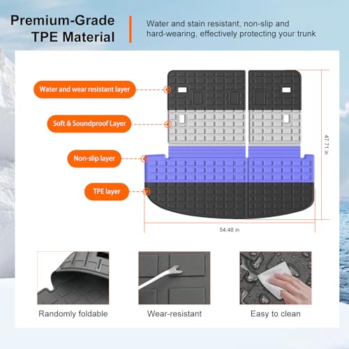Cargo Mat with Backrest Mat Compatible with 2020