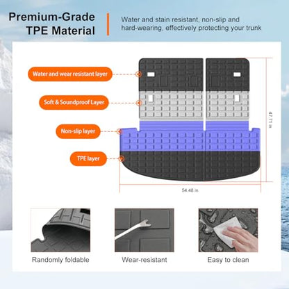 Cargo Mat with Backrest Mat Compatible with 2020