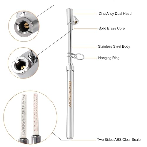 Dual Head Tire Pressure Gauge (2 Count)