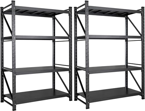 Set of 2 48" Wide Heavy Duty Garage Shelving Units