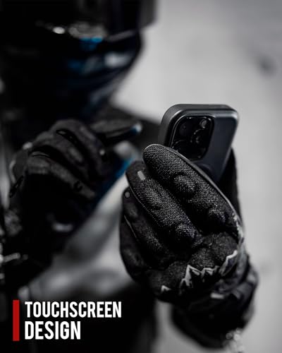 Motorcycle Gloves Motorbike Glove for Men Women Full Finger Knuckle Protection Touch Screen Cycling ATV Hiking Riding