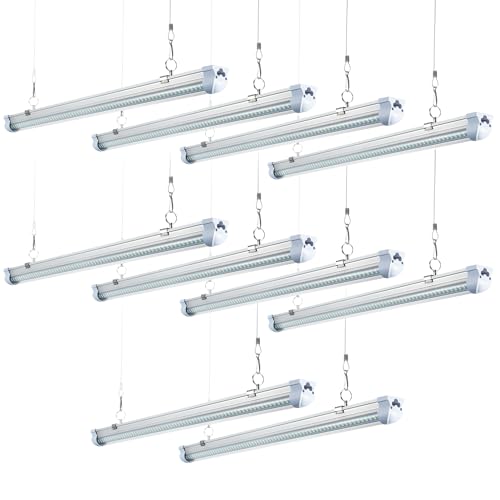 8FT LED Shop Light T8 120W 19200LM 6000K (10 Count)