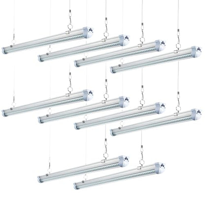 8FT LED Shop Light T8 120W 19200LM 6000K (10 Count)