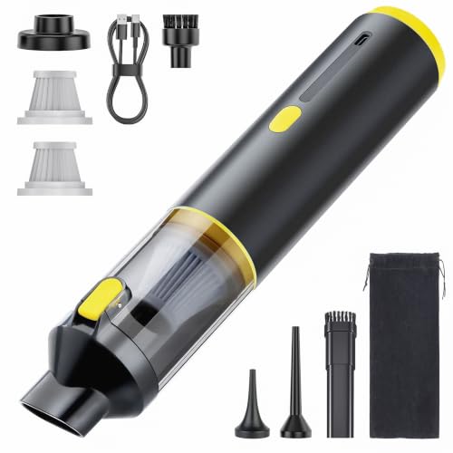 Handheld Car Vacuum Portable Cordless 3 Suction Modes