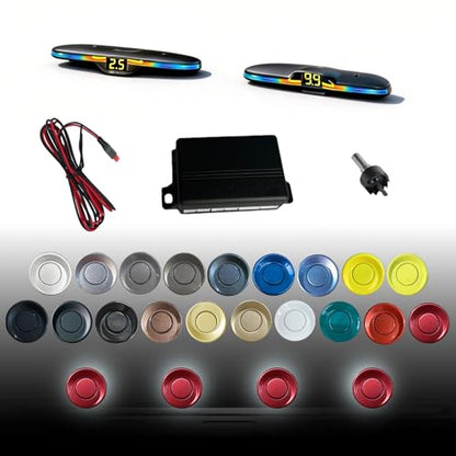 Parking Sensor kit New Feature Rear with Selectable Distance in Feet (4 Count)
