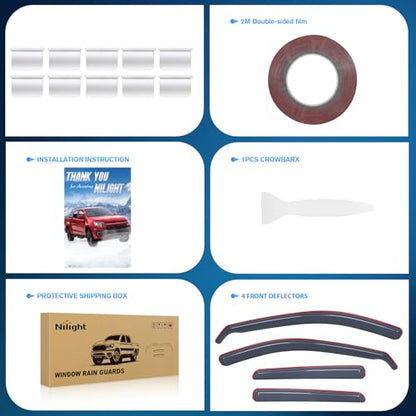 in Channel Rain Guards for Mazda CX (4 Count)